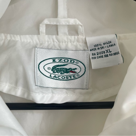 Izod x Lacoste Half Zip Hooded Nylon Pullover Jacket - Picture 3 of 8